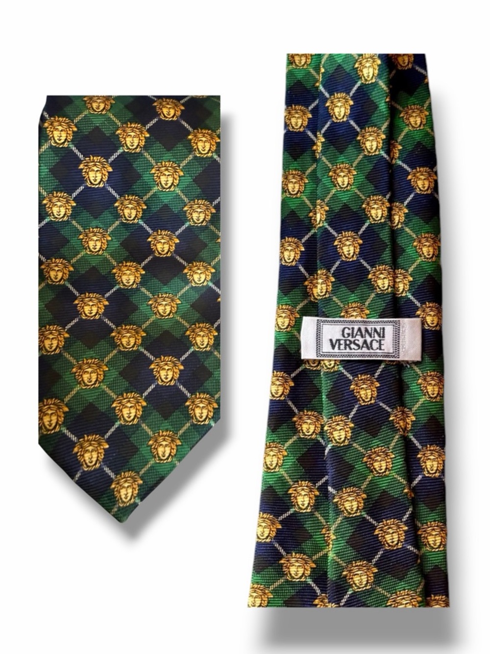 Gianni Versace 100% Silk Iconic Medusa Head Made in Italy Like New